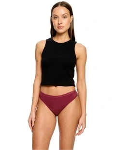Classic Period Moderate Absorbency Bikini Brief in Red