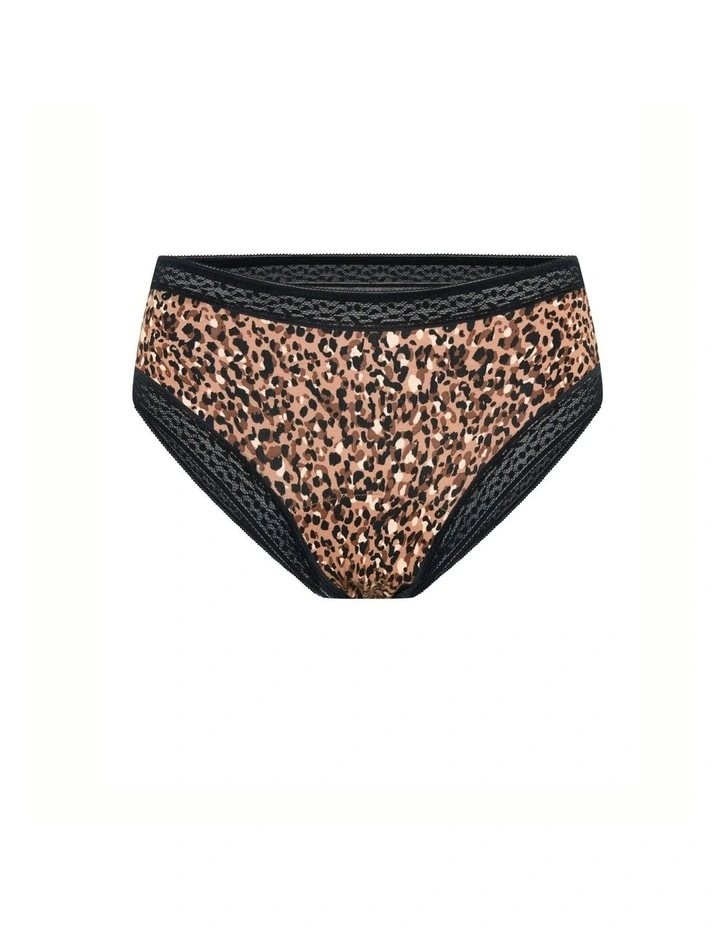 Sensual Period Boyleg Light Absorbency Animalia Underwear in Brown image 5