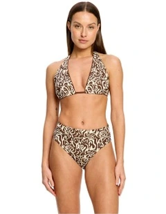 Sea Swirl Hi-Leg Period Brief in Brown