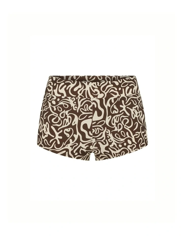 Sea Swirl Period Short in Brown image 5
