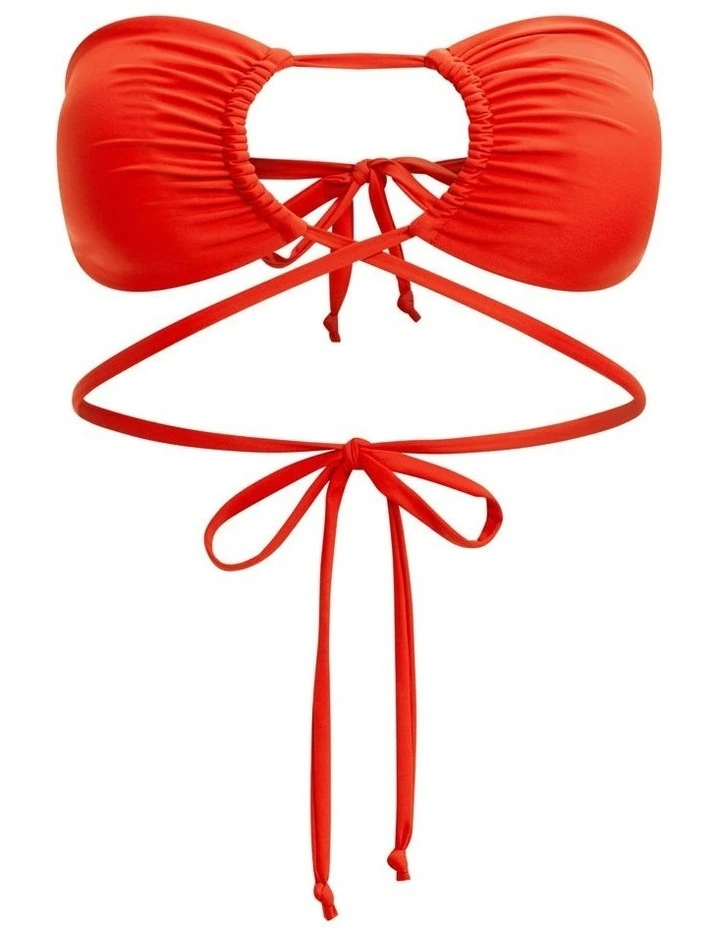 Swimwear Reversible Multiway Top in Poinciana image 5