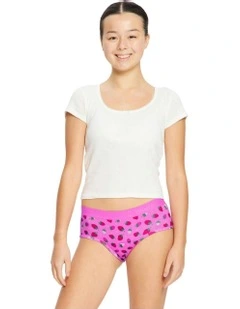 Teen Hipster Period Boyleg Moderate Absorbency in Pink