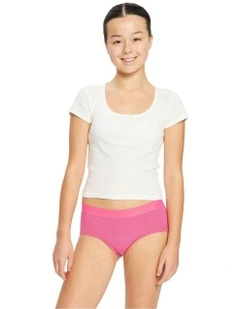 Teen Hipster Boyleg Moderate Absorbency in Pink