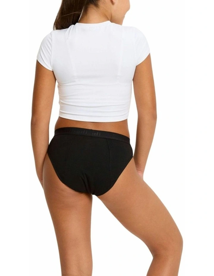 Underwear Period Kit with 2 Pack Hipster Bikini in Black image 6