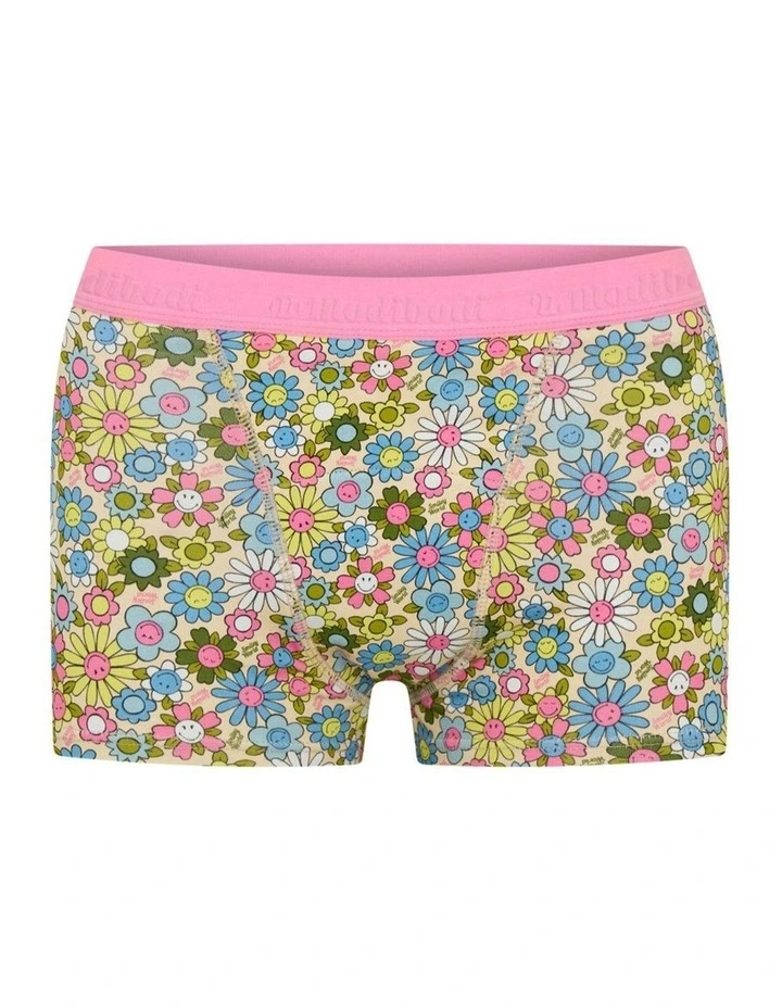 SmileyWorld x Teen Super Absorbency Bubbly Blossom Hipster Boyshort in Pink image 5
