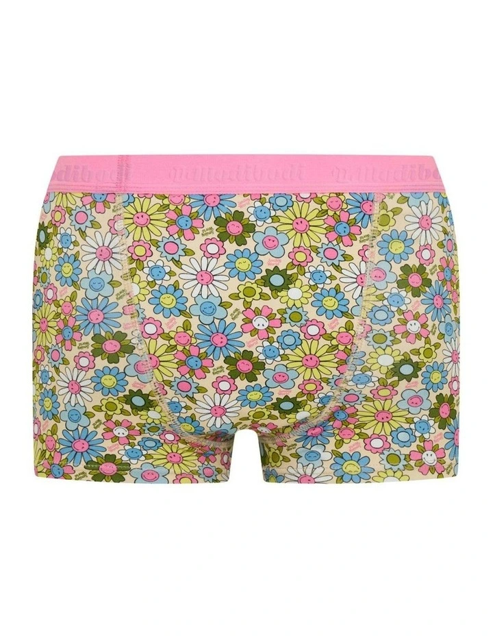 SmileyWorld x Teen Super Absorbency Bubbly Blossom Hipster Boyshort in Pink image 6
