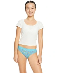 SmileyWorld x Teen Hipster Period Bikini in Moderate Absorbency Wonderlust Blue