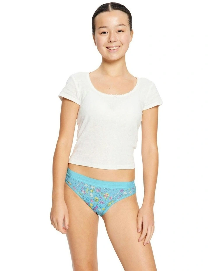 SmileyWorld x Teen Hipster Period Bikini in Moderate Absorbency Wonderlust Blue image 1