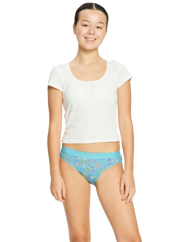SmileyWorld x Teen Hipster Period Bikini in Moderate Absorbency Wonderlust Blue image 2