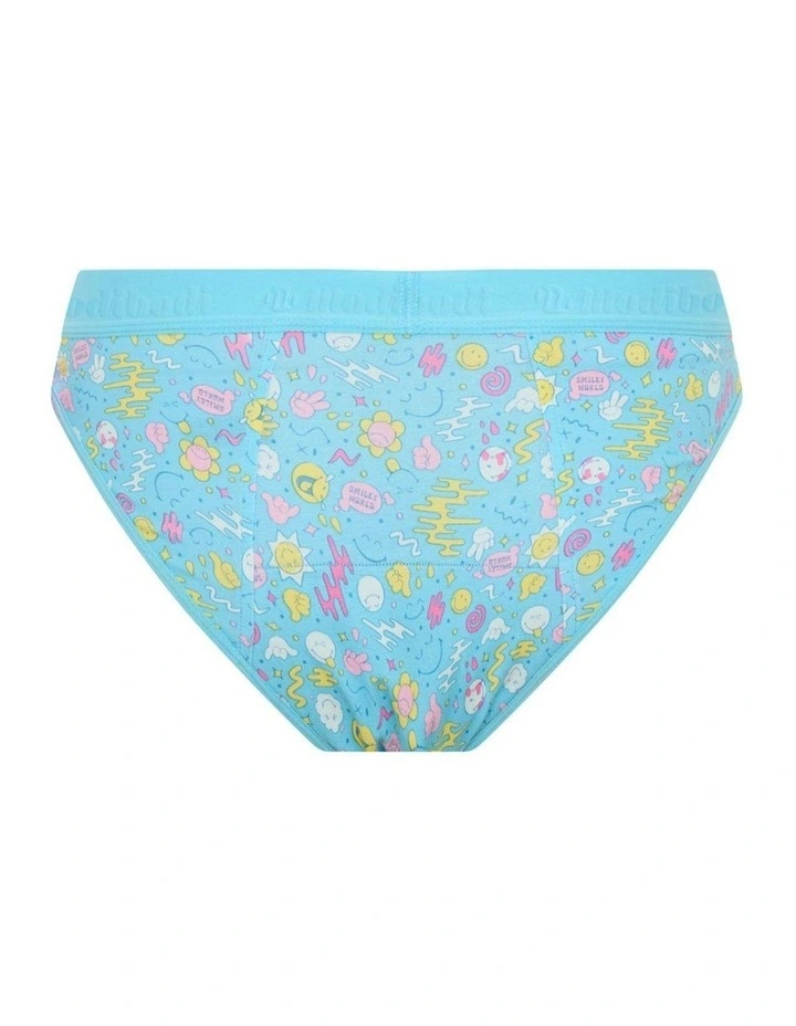 SmileyWorld x Teen Hipster Period Bikini in Moderate Absorbency Wonderlust Blue image 6