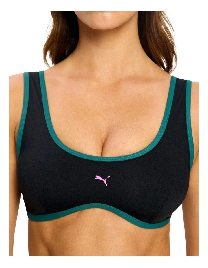 Swimwear Scoop Bikini Top in Black Orchid image 2