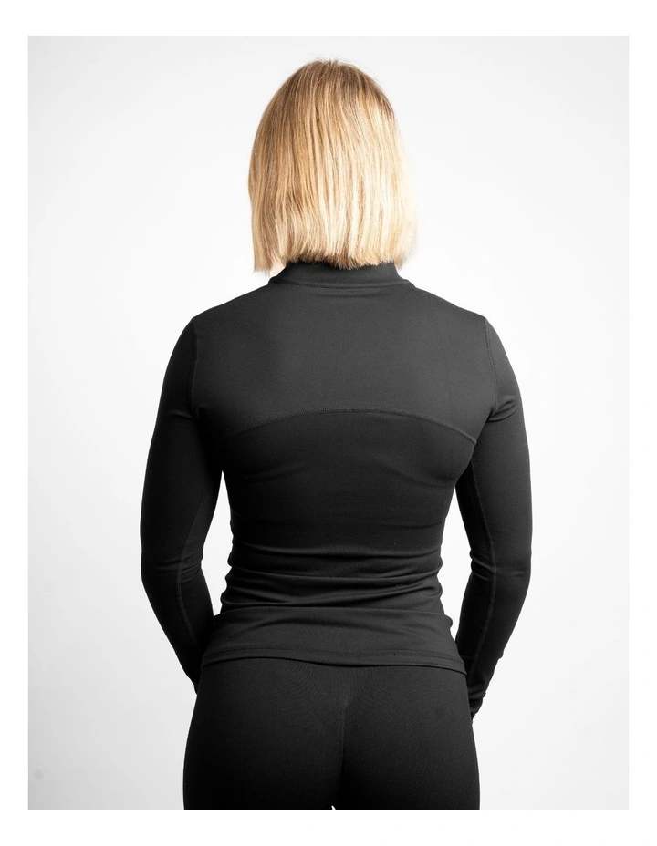 Contour Zip Jacket in Onyx image 2
