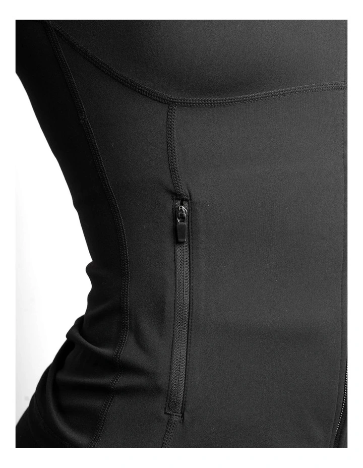 Contour Zip Jacket in Onyx image 4