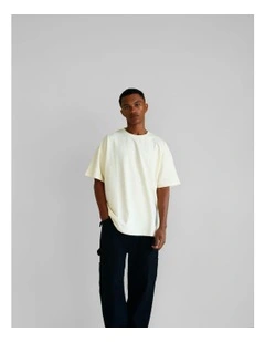 Luxe Oversized Tee in Cream