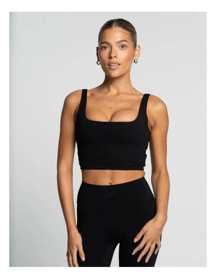Square Neck Tank in Onyx image 1