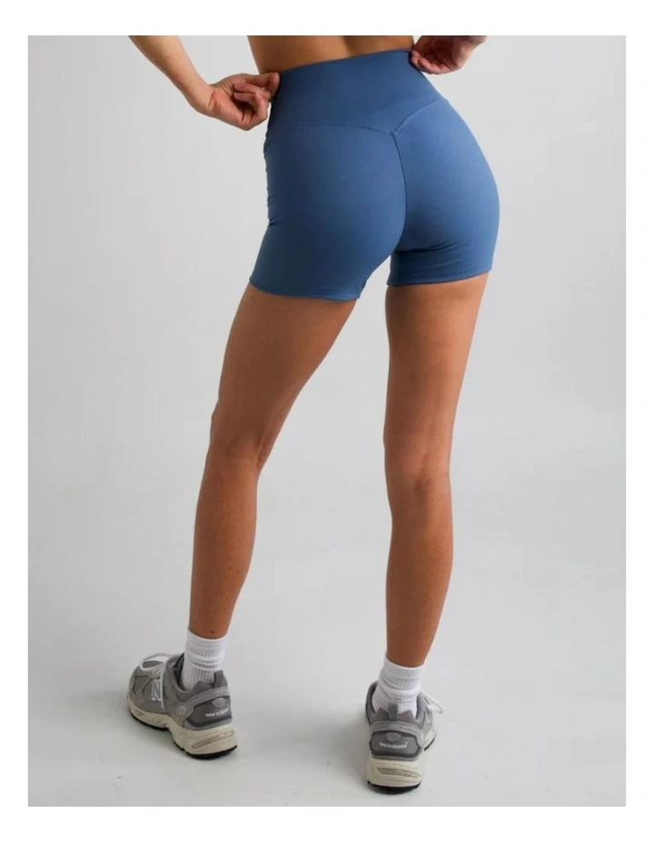 Not Your Basic Shorts 2.0 in Slate Blue (Invisible Scrunch) image 2
