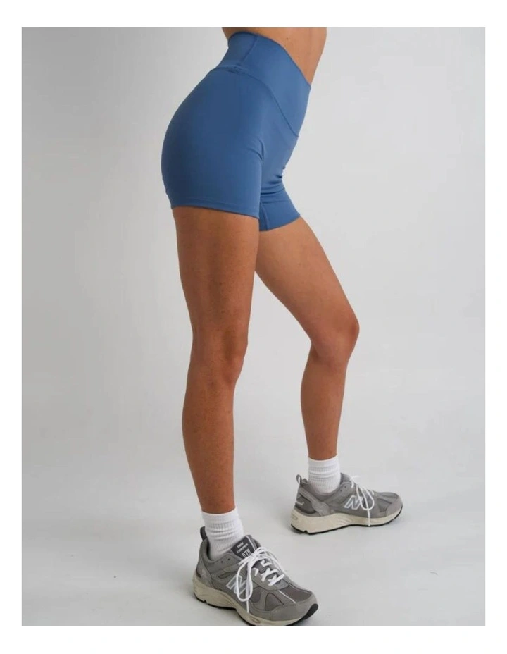 Not Your Basic Shorts 2.0 in Slate Blue (Invisible Scrunch) image 3