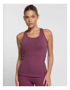 Racer Tank in Merlot