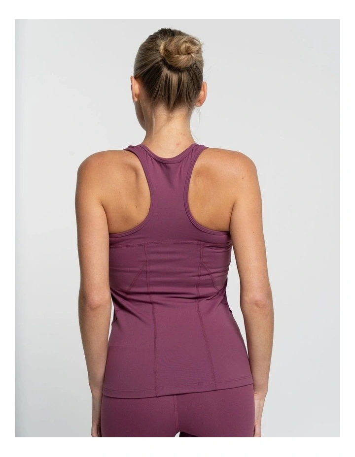 Racer Tank in Merlot image 2