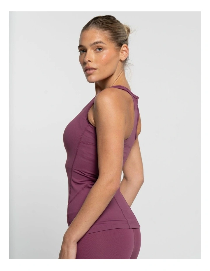Racer Tank in Merlot image 3