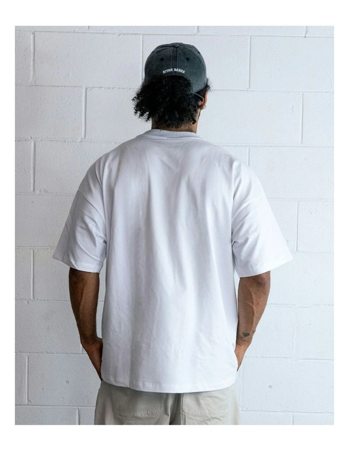 Luxe Oversized Tee in Arctic image 2