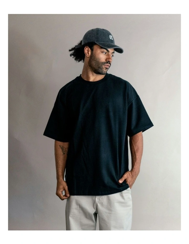 Luxe Oversized Tee in Onyx image 1