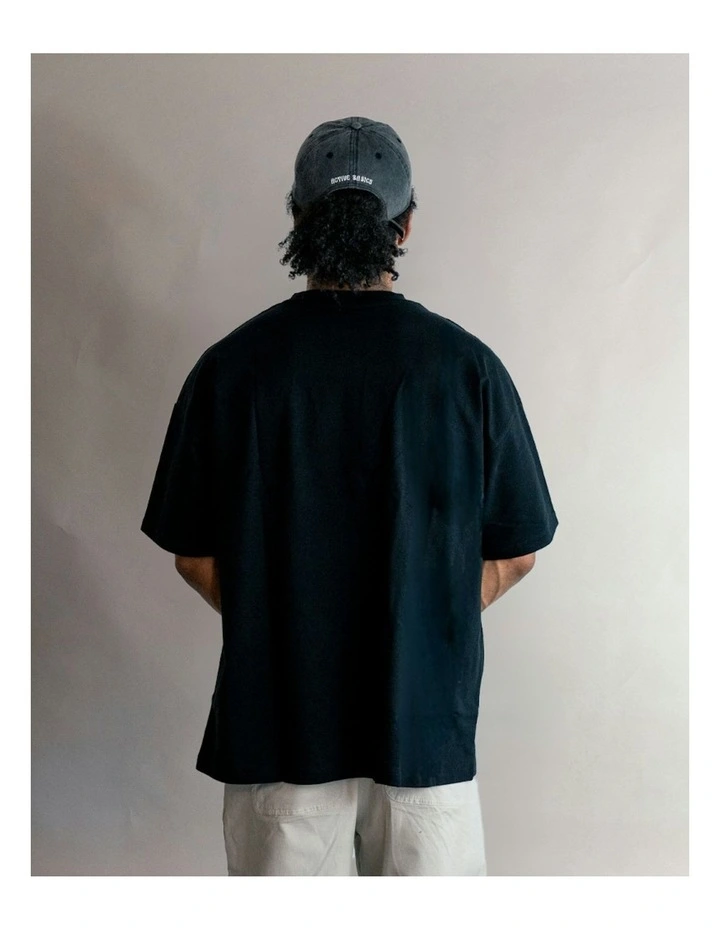Luxe Oversized Tee in Onyx image 2