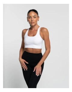 Racer Crop Top in Arctic