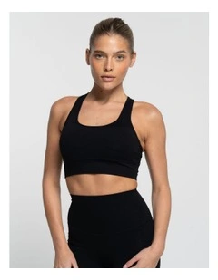 Racer Crop in Onyx