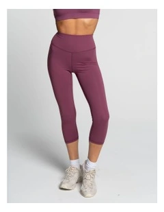 Hi-Rise 7/8 Legging in Merlot