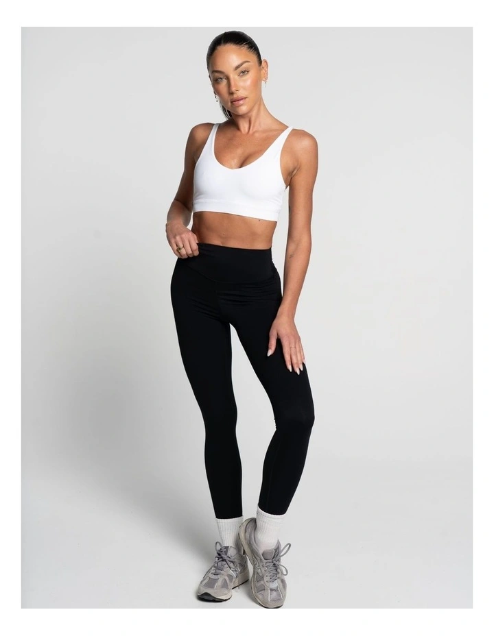Cross Over Crop Top in White image 5