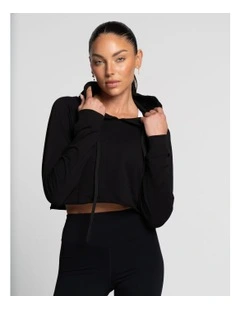 Cropped Hood in Onyx