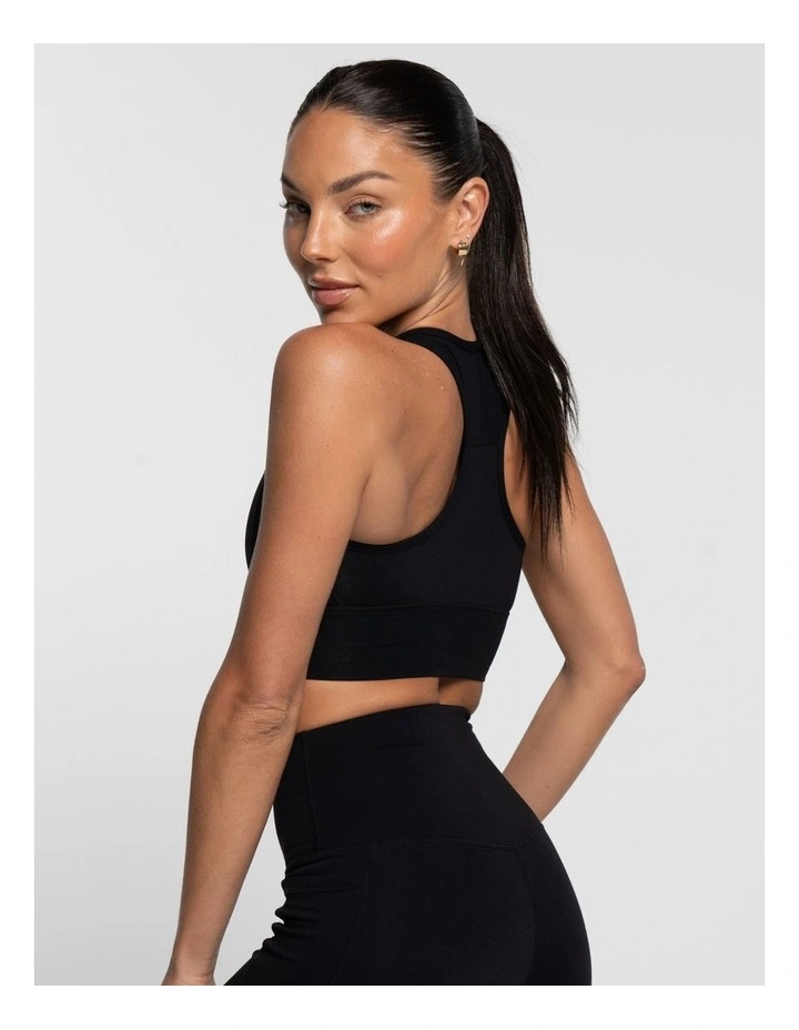 Classic Crop Top in Onyx image 2