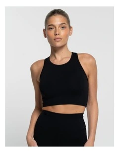 Cropped Tank in Onyx