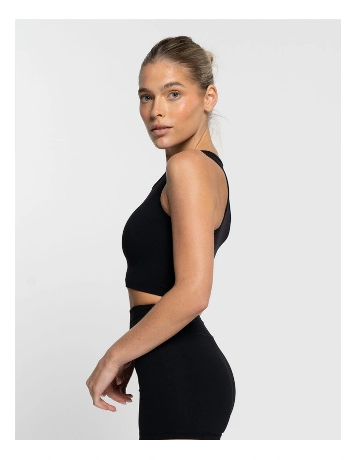 Cropped Tank in Onyx image 3