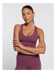 Classic Crop Top in Merlot