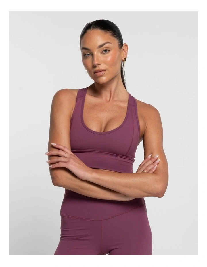 Classic Crop Top in Merlot image 1