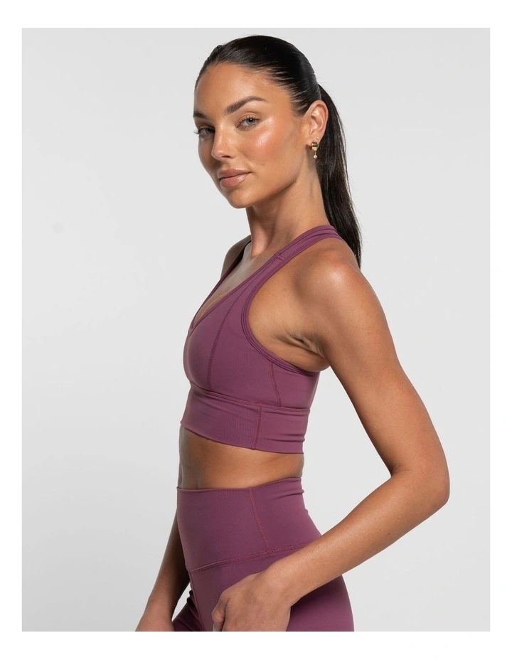 Classic Crop Top in Merlot image 3