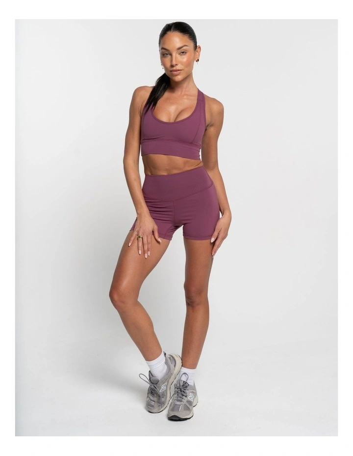 Classic Crop Top in Merlot image 4