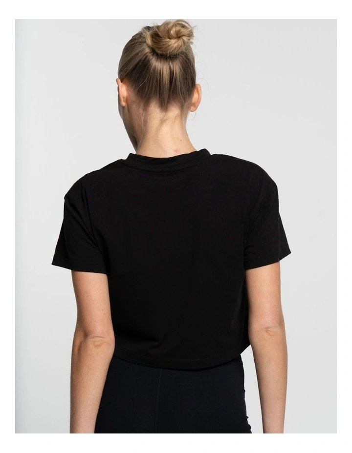 Cropped Tee in Onyx image 2