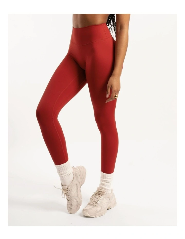 Not Your Basic Leggings in Cherry Red image 2