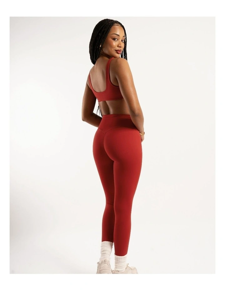 Not Your Basic Leggings in Cherry Red image 4