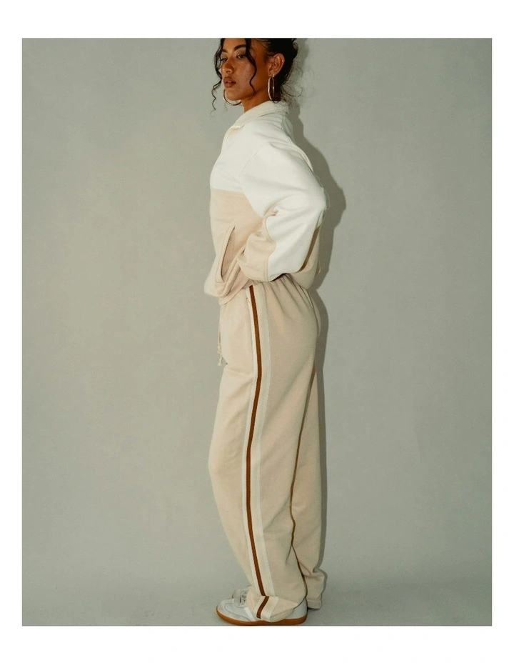 Straight Leg Track Pant in Sand image 4