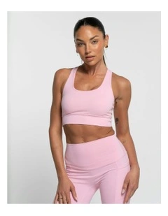 Racer Crop Top in Baby Pink
