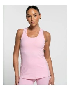 Racer Tank in Baby Pink