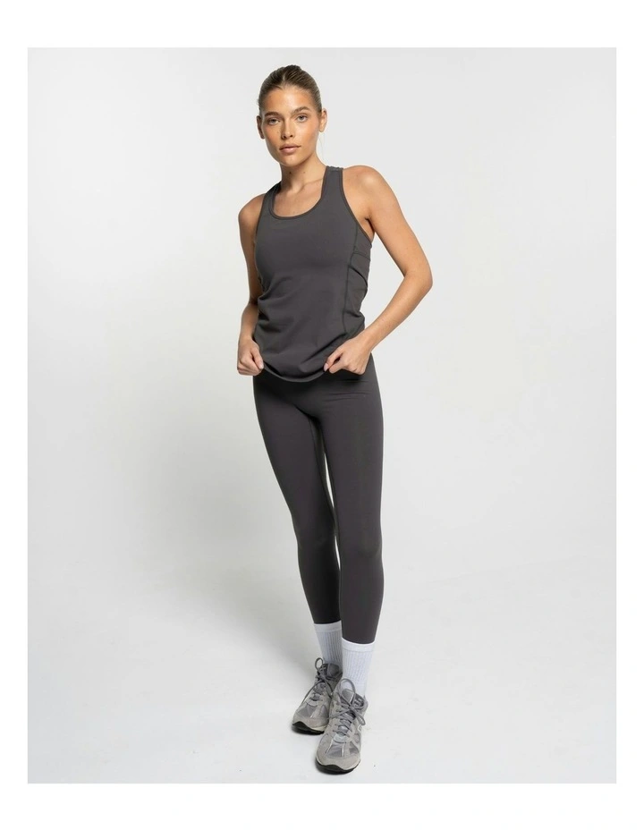 Racer Tank in Charcoal image 4
