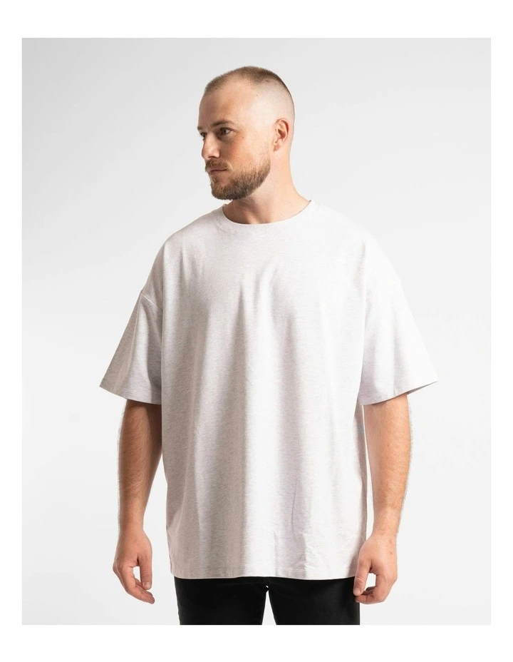 Luxe Oversized Tee in Grey Marle image 1