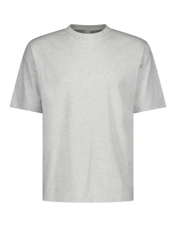 Luxe Oversized Tee in Grey Marle image 5