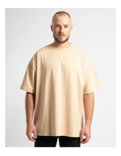 Luxe Oversized Tee in Sand