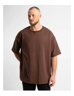 Luxe Oversized Tee in Chocolate